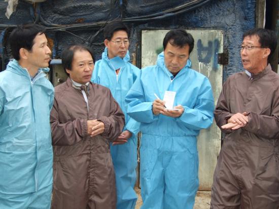 손학규 대표 양돈농가 방문