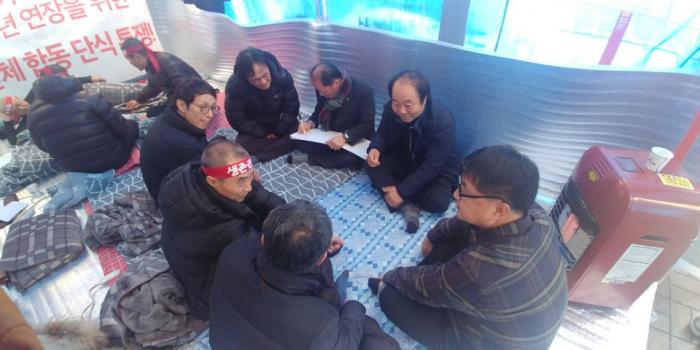 [0212]미허가축사 적법화 천막농성장 경남도협의회 방문 등